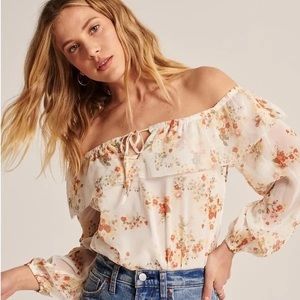 NWOT! Abercrombie And Fitch Off The Shoulder Bodysuit